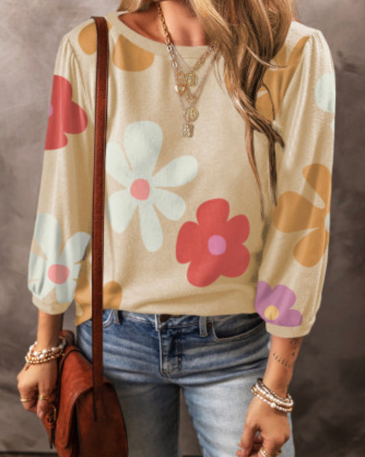 Apricot Flower Top