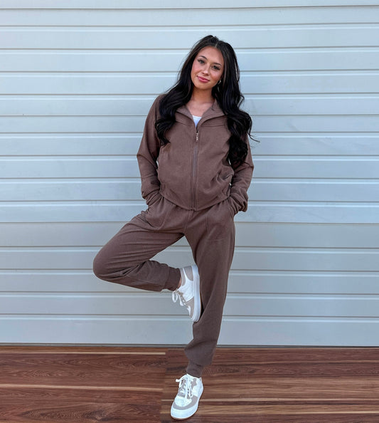 Butter Soft Brown Sweatsuit