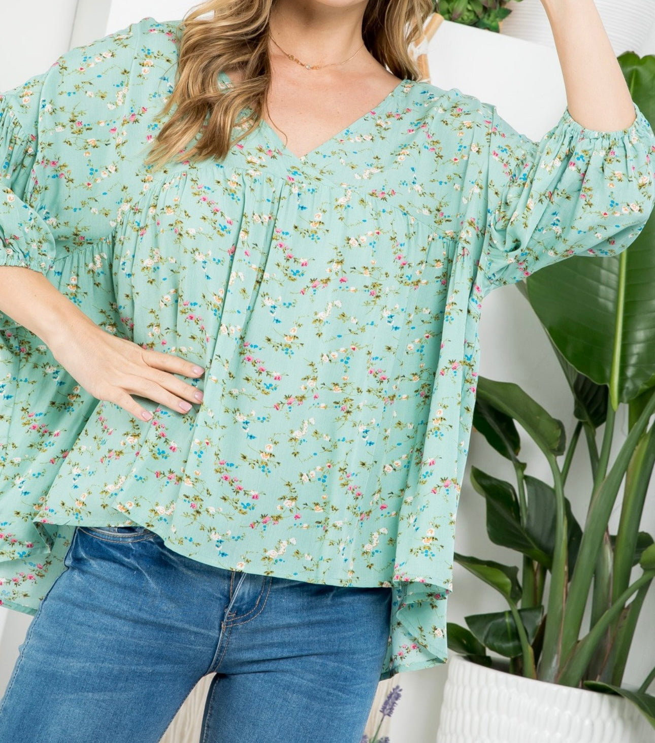 Dizzy Floral Blouse