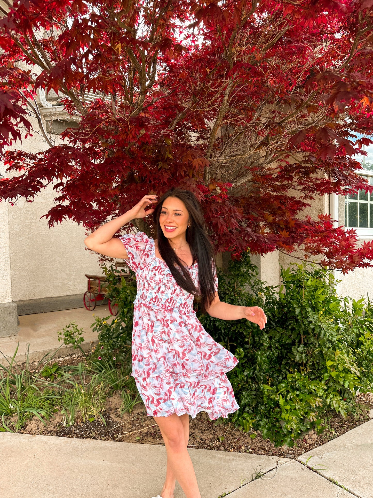 Floral Tiered Dress